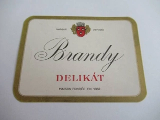 Brandy Delikát - Etiketa
