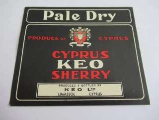 Pale Dry - Cyprus KEO Sherry - Etiketa