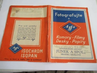 Hradec Králové - Junek a Spol. - Fotografické závody - komory, filmy, desky, papíry - pouzdro na foto