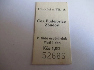 Hluboká n. Vlt. A - České Budějovice - Zbudov