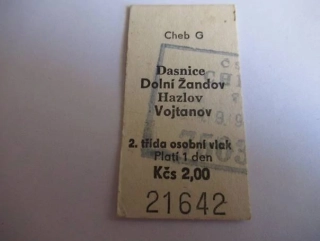 Cheb G - Dasnice - Dolní Žandov - Hazlov - Vojtanov