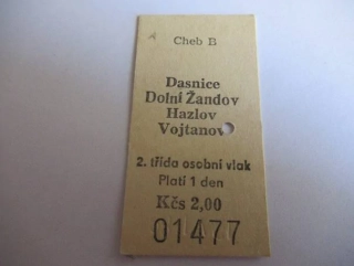 Cheb B - Dasnice - Dolní Žandov - Hazlov - Vojtanov