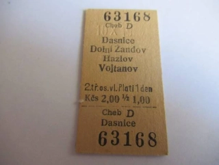 Cheb D - Dasnice - Dolní Žandov - Hazlov - Vojtanov