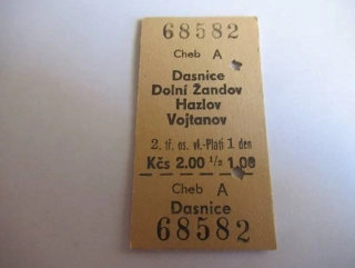 Cheb A - Dasnice - Dolní Žandov - Hazlov - Vojtanov