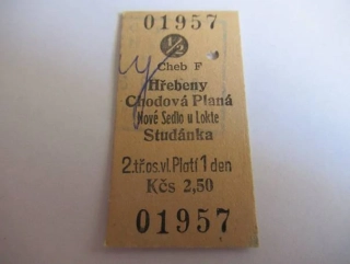 Cheb F - Hřebeny - Chodová Planá - Nové sedlo u Lokte - Studánka
