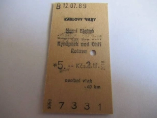 Karlovy Vary - Horní Blatná - Kynšperk nad Ohří - Rotava