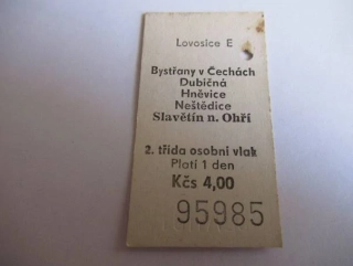 Lovosice E - Bystřany v Čechách - Dubičná - Hněvice - Neštědice - Slavětín n. Ohří