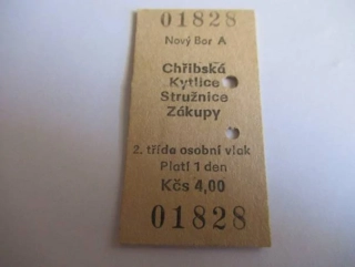 Nový Bor A - Chřibská - Kytlice - Stružnice - Zákupy