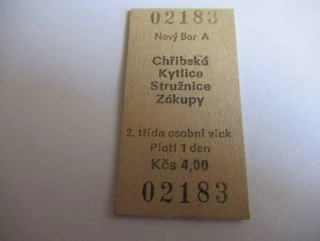 Nový Bor A - Chřibská - Kytlice - Stružnice - Zákupy