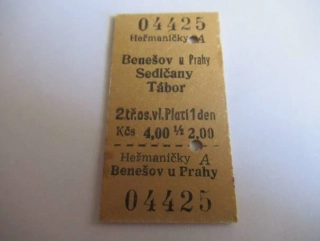 Heřmaničky A - Benešov u Prahy - Sedlčany - Tábor