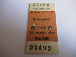 Kralupy n. Vlt. C - Praha střed a zpět