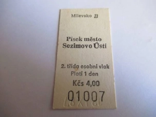 Milevsko B - Písek město - Sezimovo Ústí