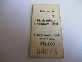 Milevsko A - Písek město - Sezimovo Ústí