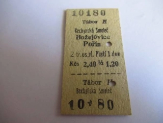 Tábor H - Bechynská Smoleč - Božejovice - Pořín