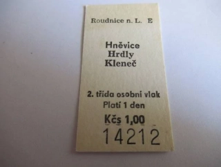 Roudnice n. L. E - Hněvice - Hrdly - Kleneč