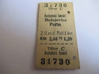 Tábor C - Bechynská Smoleč - Božejovice - Pořín