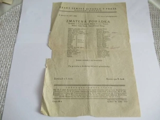 Praha, Národní divadlo - Program - 1920
