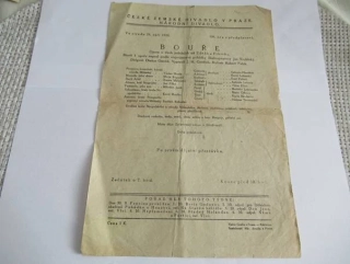 Praha, Národní divadlo - Program - 1920