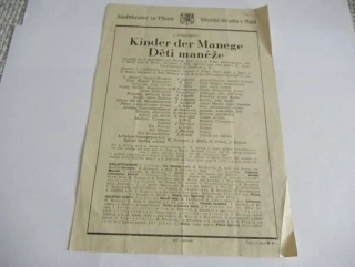 Plzeň, Městské divadlo - Program 