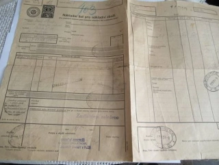 Plzeň, Škodovy závody - Nákladní list pro nákladní zboží - 1934