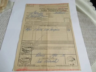 Měcholupy, okres Louny - Duplikát, Nákladní list pro nákladní zboží - 1932