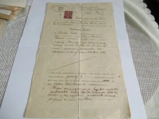 Bojkovice - Smlouva kupní - 1926
