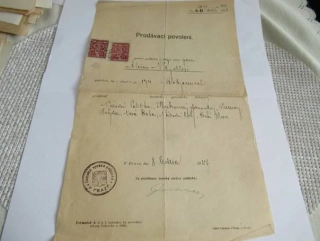Rokycany - Prodávací povolení domu - 1927