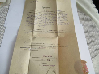 Slaný -  Berní správa, Zpráva o usnesení komise - 1931 