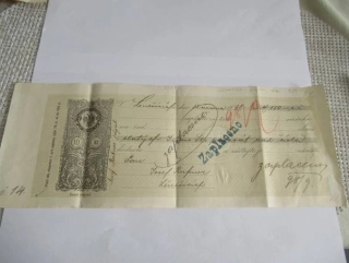 Lenešice - Směnka - 1890
