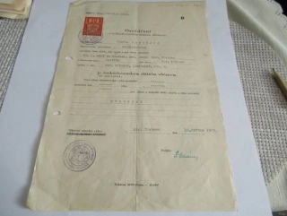 Moravská Třebová - Osvědčení o československém státním občanství - 1949