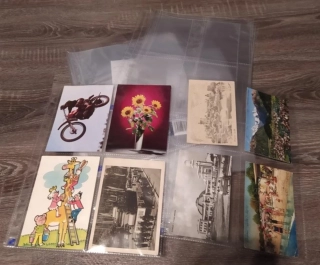  OBALY NA POHLEDNICE - OBAL DO ŠANONU - EURO 1 KS = 9 ,- ČESKÁ VÝROBA !