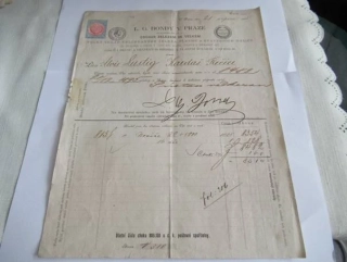 Praha - L. G. Bondy - Obchod s železem ve velkém - 1895