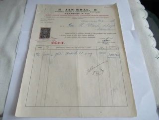 Veltrusy - Jan Král - Obchod s uhlím a stavebními hmotami - 1931