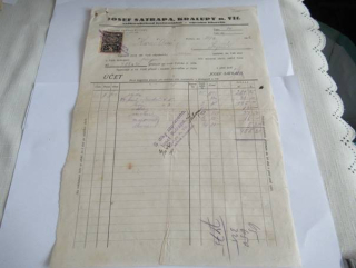 Kralupy nad Vltavou - Josef Satrapa - Velkoobchod koloniální, výroba lihovin - 1922
