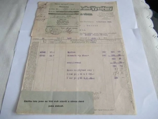 Praha-Vysočany - Bratří Tauberové - Velkoobchod s vínem - 1926