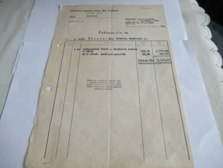 Mor. Třebová - Sdružené podniky - Závod Čalounictví - 1950