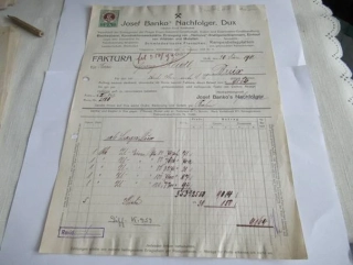 Duchcov - Josef Banko - Velkoobchod se železem a kováním - 1912