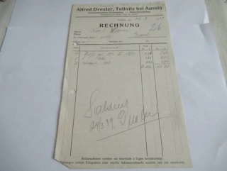 Teplice u Ústí nad Labem - Alfred Drexler - Nábytkové kování - 1939