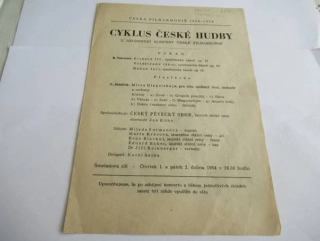 Praha - Smetan. Síň - Program