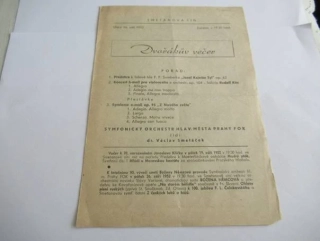 Praha - Smetan. Síň - Program - 1952