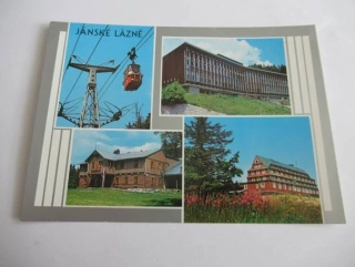 Janské lázně - Lanovka na Černou Horu, dolní stanice lanovky, Hoffmanova Bouda, Černá Hora