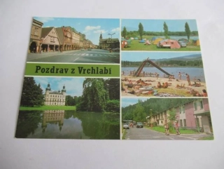 Vrchlabí - Gottwaldovo náměstí, Zámek, Autocamping..