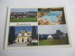 Žamberk - Pohled od severu, Koupaliště, Divišovo divadlo..