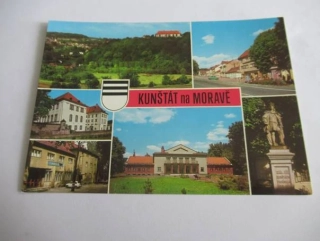 Kunštát na Moravě - Celkový pohled, Náměstí krále Jiřího, Zámek..