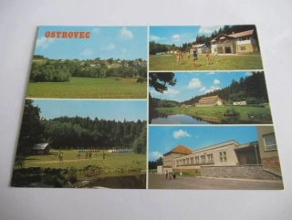 Ostrovec - Celkový pohled, Rekreační tábor ČKD, Rekreační pionýrský tábor Avia Praha..