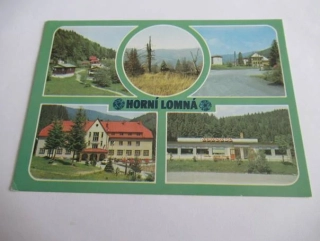 Horní Lomná - Chatový areál, prales Mionši, Pohled na Horní Lomnou..