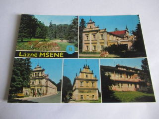 Lázně Mšené - Park, Láz. dům Říp, Láz. dům Praděd, MěNV, Láz. dům Kyselka