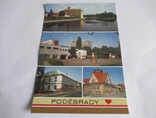 Poděbrady - zámek, obchodní dům, muzeum, letní lázně