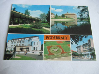 Poděbrady - zimní lázně, zámek, lázeňský dům Libenský..