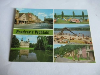 Vrchlabí - Gottwaldovo náměstí, Zámek, Autocamping..